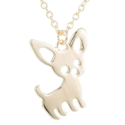Chihuahua Silhouette Pendant — Stainless Steel