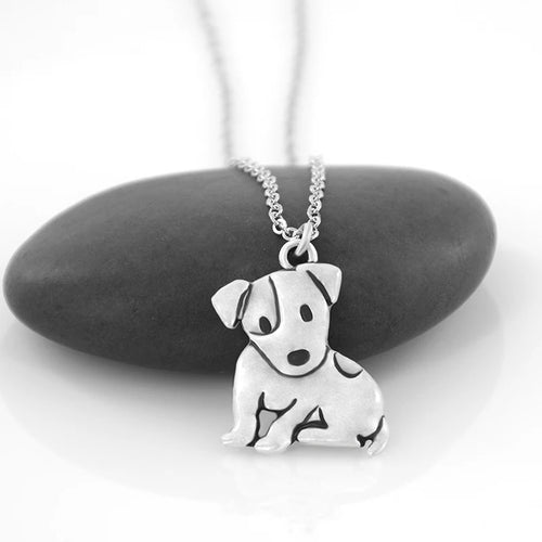 Little Heartbeat Terrier Pendant — Stainless Steel