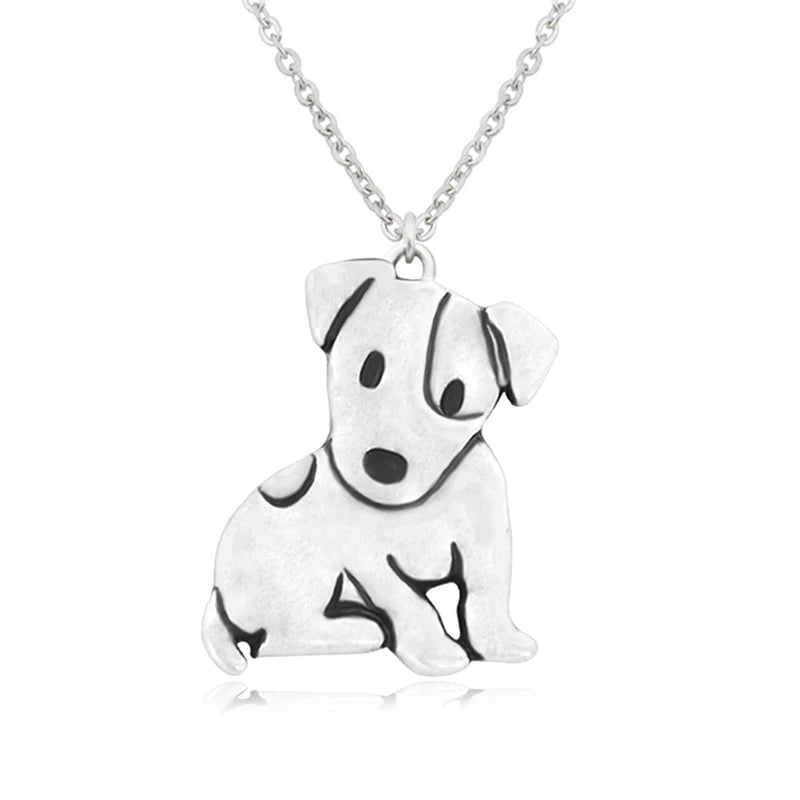Little Heartbeat Terrier Pendant — Stainless Steel