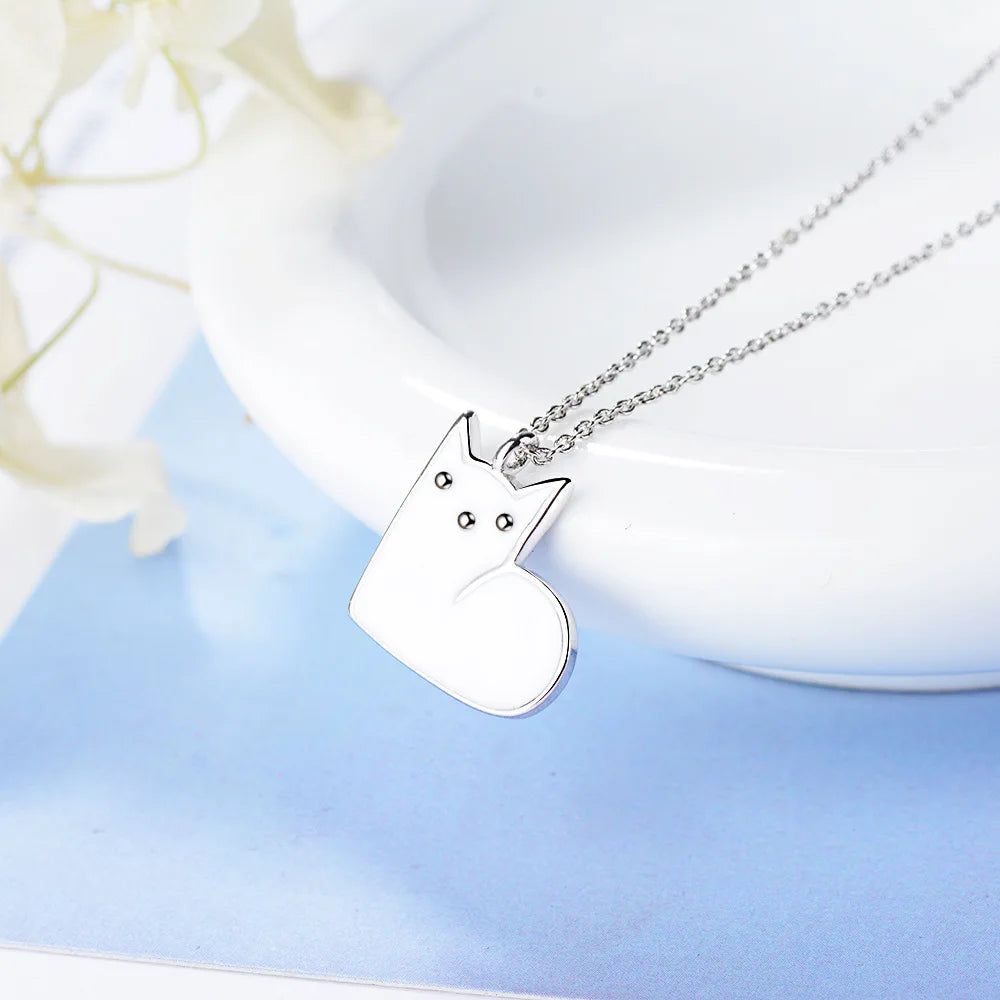 Luna’s Grace — Sterling Cat Pendant