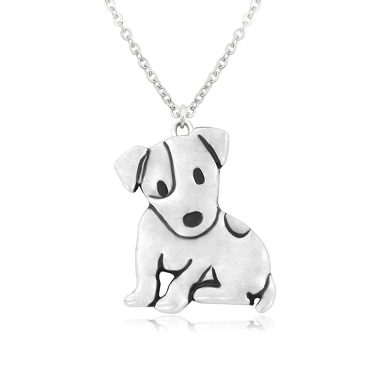 Little Heartbeat Terrier Pendant — Stainless Steel