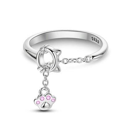 Velvet Paw — Adjustable Ring (925 Silver)
