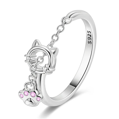 Velvet Paw — Adjustable Ring (925 Silver)
